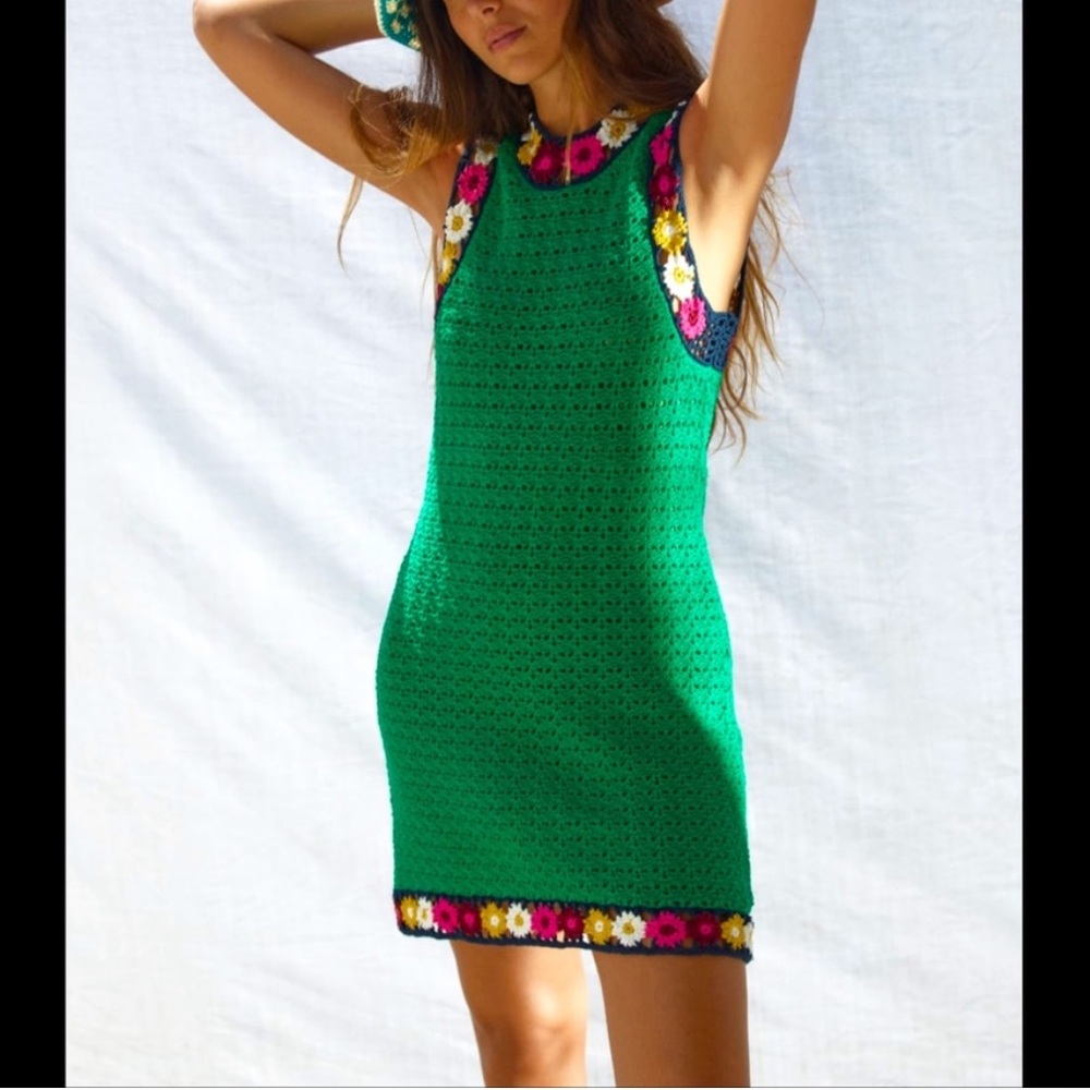 ZARA | RARE Crochet Floral Dress